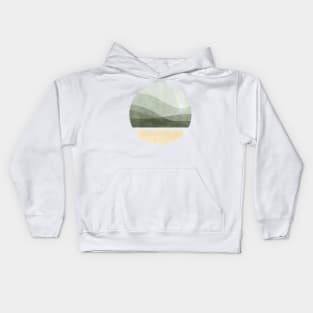 Watercolor Landscape Kids Hoodie